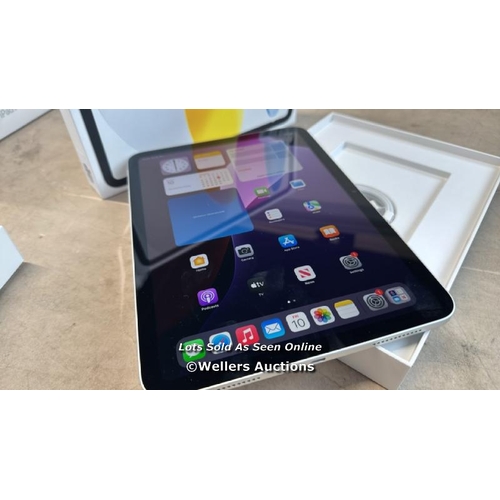 8066 - APPLE IPAD 10TH GEN, 10.9 INCH, WIFI, 256GB IN SILVER, MCMD4NF/A / APPEARS NEW OPEN BOX, IN VERY GOO... 