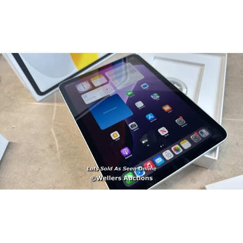 8066 - APPLE IPAD 10TH GEN, 10.9 INCH, WIFI, 256GB IN SILVER, MCMD4NF/A / APPEARS NEW OPEN BOX, IN VERY GOO... 