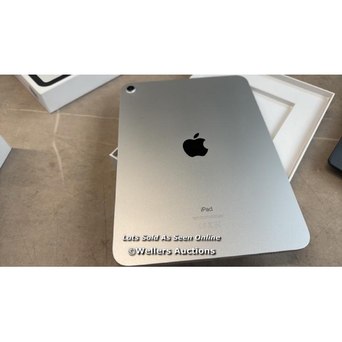 8068 - APPLE IPAD 10TH GEN, 10.9 INCH, WIFI, 256GB IN SILVER, MCMD4NF/A / APPEARS NEW OPEN BOX, IN VERY GOO... 