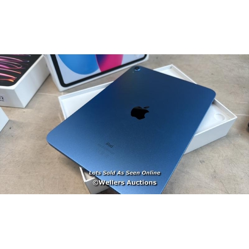 8071 - APPLE IPAD 10TH GEN / 10.9 INCH / WIFI / 64GB / BLUE /MPQ13B/A / APPEARS NEW OPEN BOX, IN VERY GOOD ... 