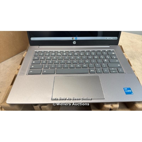 8086 - HP CHROMEBOOK, INTEL CORE I3, 8GB RAM, 256GB SSD, 14 INCH LAPTOP, 14A-NF0000NA / MINIMAL IF ANY SIGN... 