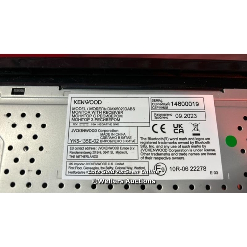 8137 - CONNECTS2 KENWOOD DMX5020DABS, BLACK / MINIMAL SIGNS OF USE/ SEE IMAGES / G8