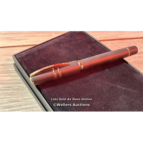 8138 - VISCONTI HOMO SAPIENS BRONZE OVER FOUNTAIN PEN 23CT ROSE GOLD NIB EXTRA FINE / RRP 629.99 / MISSING ... 