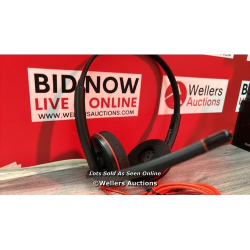 8146 - PLANTRONICS BLACKWIRE 3220 STEREO CORDED UC HEADSET WITH USB CONNECTIVITY / MINIMAL SIGNS OF USE / G... 