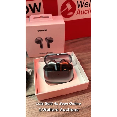 8150 - SAMSUNG GALAXY BUDS3 GREY WITH GALAXY AI, WIRELESS EARBUDS, NOISE CANCELLING, BLUETOOTH, 360 AUDIO, ... 