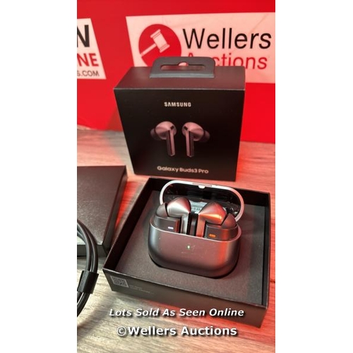 8153 - SAMSUNG GALAXY BUDS3 PRO GREY WITH GALAXY AI, WIRELESS EARBUDS, NOISE CANCELLING, BLUETOOTH, 360 AUD... 