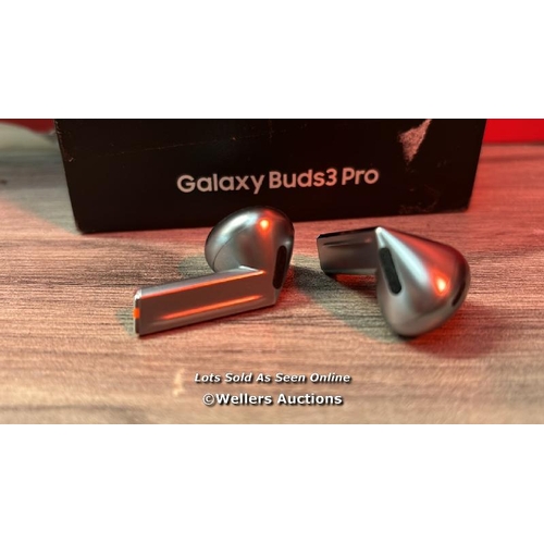 8154 - SAMSUNG GALAXY BUDS3 PRO GREY WITH GALAXY AI, WIRELESS EARBUDS, NOISE CANCELLING, BLUETOOTH, 360 AUD... 