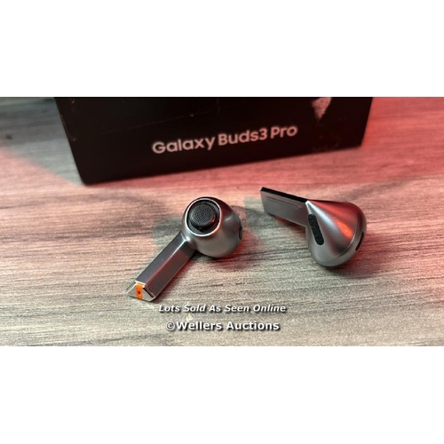 8154 - SAMSUNG GALAXY BUDS3 PRO GREY WITH GALAXY AI, WIRELESS EARBUDS, NOISE CANCELLING, BLUETOOTH, 360 AUD... 