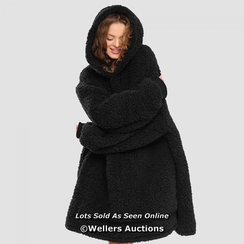 3001 - K.UDDLY HOODED BLANKET / NEW / BLACK / G12