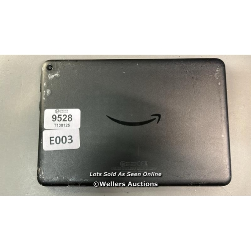 9528 - AMAZON KINDLE/ MODELK72LL4/  GOOGLE LOCKED / BLACK/ SCREEN DAMAGED