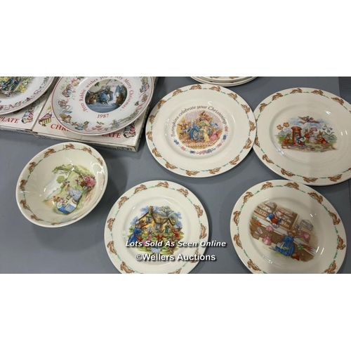 88 - Assorted children's porcelain including Royal Doulton Bunnykins most copyright dated 1936, Wedgewood... 