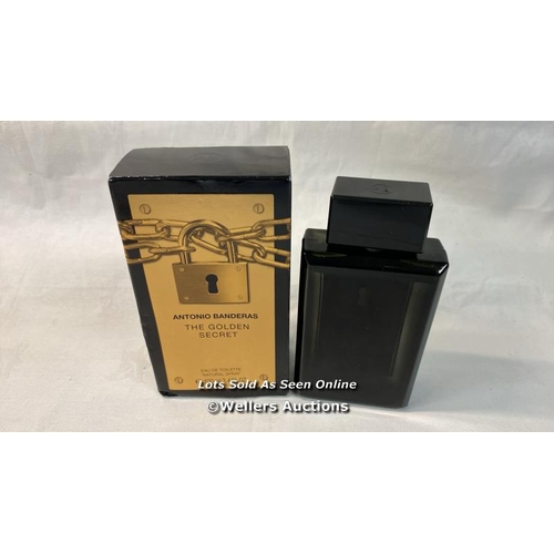 4359 - ANTONIO BANDERAS THE GOLDEN SECRET EAU DE TOILETTE - PARTLY USED / B31