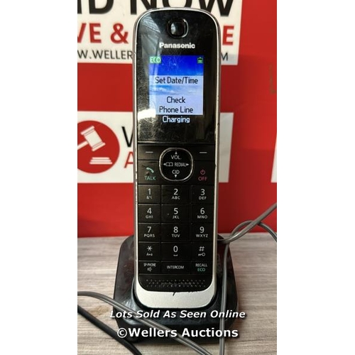 5027 - PANASONIC KX-TGJ323EB LANDLINE PHONE CORDLESS, HOUSE PHONES, NUISANCE CALL BLOCKER, ANSWER MACHINE, ... 