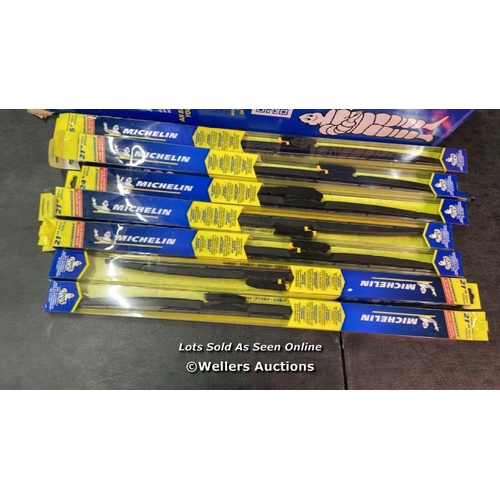 4542 - 7X ASSORTED MICHELIN WIPER BLADES / APPEARS NEW - SEE IMAGES / W3