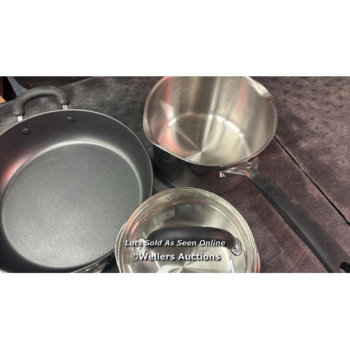 4544 - PRESTIGE STAINLESS STEEL COOKWARE SET, 13 PIECE / MINIMAL SIGNS OF USE / E37