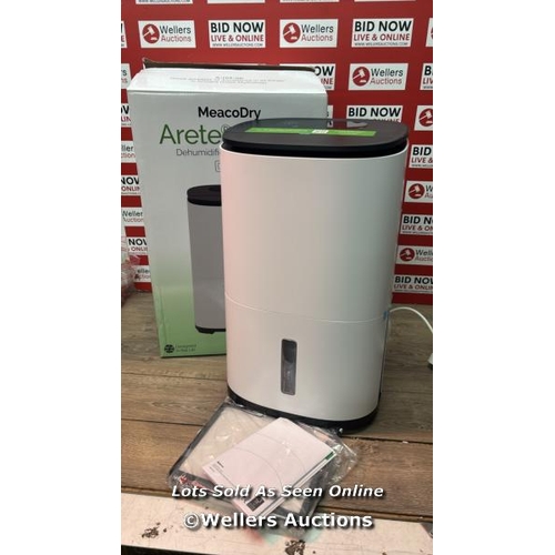 4547 - MEACODRY ARETE TWO 18L DEHUMIDIFIER & AIR PURIFIER / POWERS UP, MINIMAL IF ANY SIGNS OF USE / P4