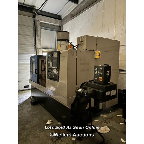 1 - Hitachi Seiki Hicell 23II CNC Lathe, comes with accessories and ABAC air compressor as shown in the ... 