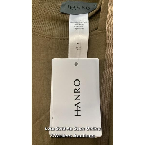 9034 - HANRO HOODIE NATURAL LIVING L 2771 CEDAR