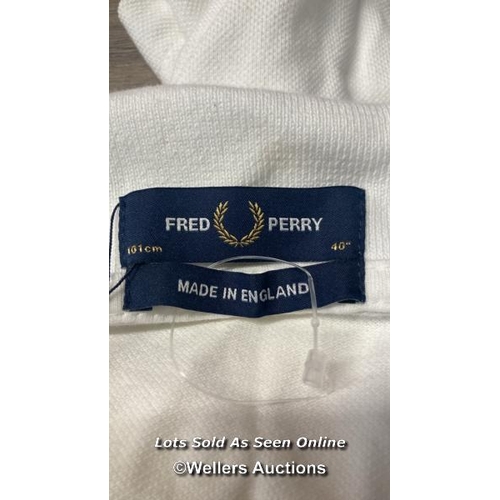 9056 - FRED PERRY POLO TWIN TIPPED M 300 - WHITE