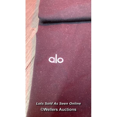 9076 - ALO YOGA Y H/R AIRBRUSH LEGGING L BLACK / SIZE L / BLACK / MINIMAL SIGNS OF USE / RRP: �100