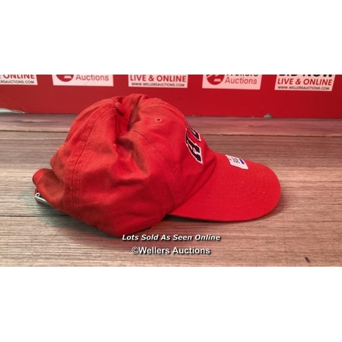 9082 - ADANOLA SPORTSWEAR CAP / ONE SIZE / RED / MINIMAL SIGNS OF USE / RRP: �15