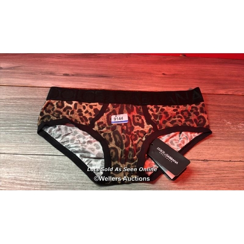 9144 - DOLCE & GABBANA LEOPARD BRIEFS / L / NEW WITH TAGS