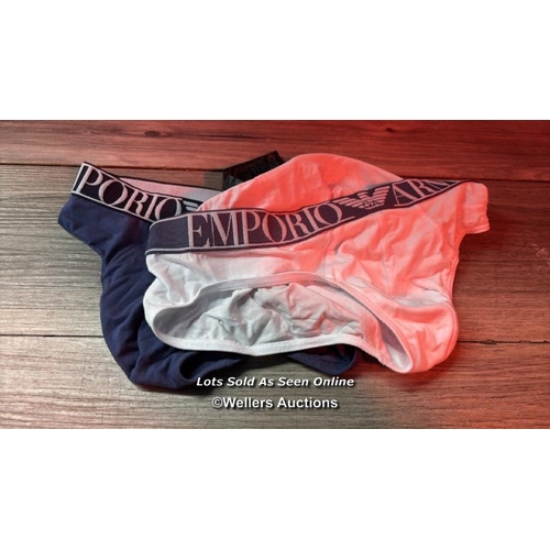 9151 - EMPORIO ARMANI 2 PACK ENDURANCE BRIEFS / M / NEW WITH TAGS