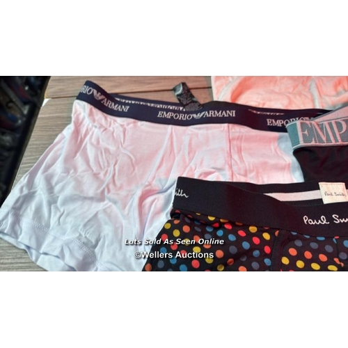 9160 - GENTS NEW UNDERWEAR INCL.CALVIN KLEIN PRIDE TRUNK (M), PAUL SMITH TRUNK (M), EMPORIO ARMANI ENDURANC... 