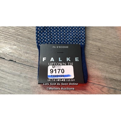 9170 - FALKE SOCK UPTOWN TIE 41-42 6000/ROYAL BLUE / SIZE 41-42 / APPEARS NEW / SEE IMAGES / RRP: �19