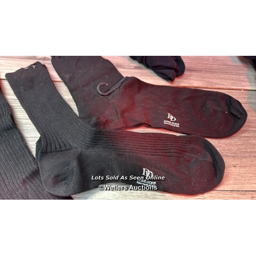 9187 - GENTS NEW DORE DORE SOCKS INCL. X2 FIL DECOSSE RIB / SIZES 38-39