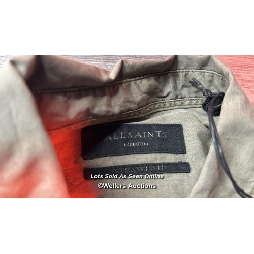 9233 - ALLSAINTS TAHOE LS SHIRT M ACRE BROWN / SIZE M / APPEARS NEW WITH TAGS / SEE IMAGES / RRP: �99