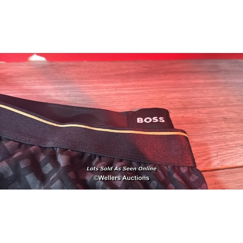 9234 - HUGO BOSS PJ PANTS GBOX GOLD LOGO/BLK PNT / SIZE XXL / MINIMAL SIGNS OF USE / SEE IMAGES