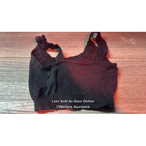 9236 - VIVIENNE WESTWOOD S BEA BRA XS BLACK SS24-N402 / SIZE XS / MINIMAL SIGNS OF USE / SEE IMAGES