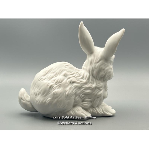 168 - A Rosenthal Studio-haus white ceramic Rabbit, 12cm high, 14cm long / T42