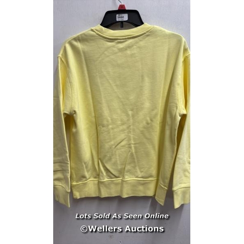 8200 - LEVIS STANDARD CREW SWEATER / POWDERED YELLOW / S / RRP: 65 / NEW / R1