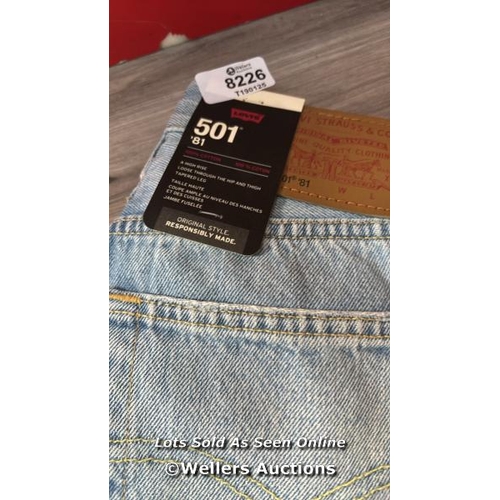 8226 - LEVI'S 501 81 24 EVERAFTERNOON JEANS / 24 / RRP: 100 / NEW / G83