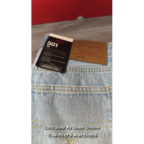 8227 - LEVI'S 501 81 24 EVERAFTERNOON JEANS / 26 / RRP: 100 / NEW / G83