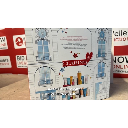 8261 - CLARINS 24 DAY ADVENT CALENDER (2024) / NEW / MINOR PACKAGE IMPERFECTION - SEE IMAGES / G4