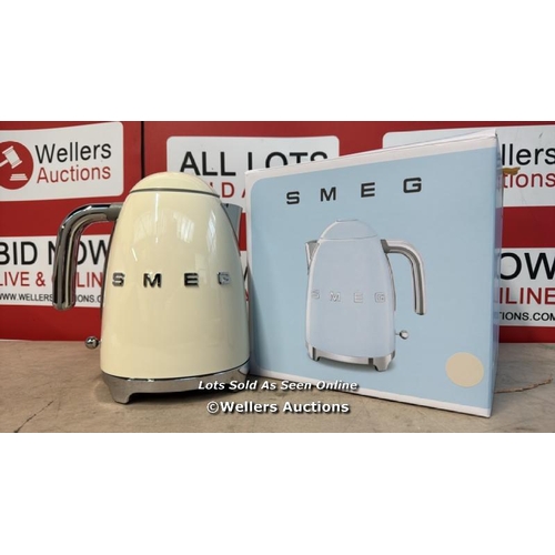 8266 - SMEG KETTLE CREAM / NEW, OPEN BOX / RRP: 149 / G4