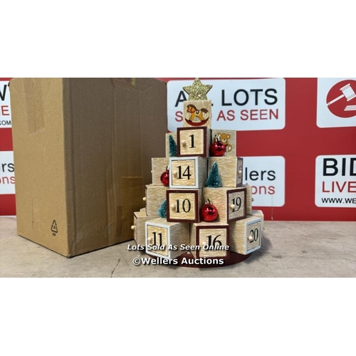 8275 - MULTI BOX XMAS TREE ADVENT CALENDER / APPEARS TO BE NEW, OPEN BOX / G1