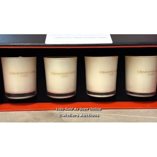 8290 - ORMONDE JAYNE PACK OF 4 SMALL CANDLES / NEW / G7