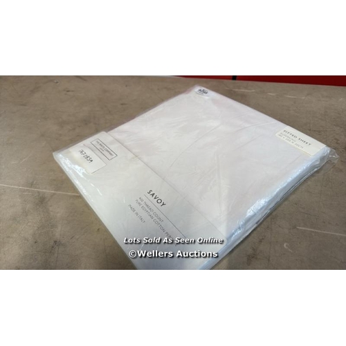 8295 - THE WHITE COMPAY SAVOY FITTED SHEET 400TC/ 180X200X30CM / NEW & SEALED / G7