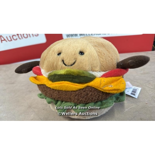 8344 - JELLYCAT AMUSEABLE BURGER / NEW / RRP: 31.95 / G8