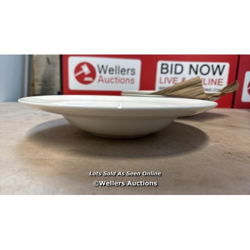 8360 - SOHO HOME SOHO HOME HOUSE RIMMED BOWL SET /  WHITE / NEW / WITHOUT BOX / G12