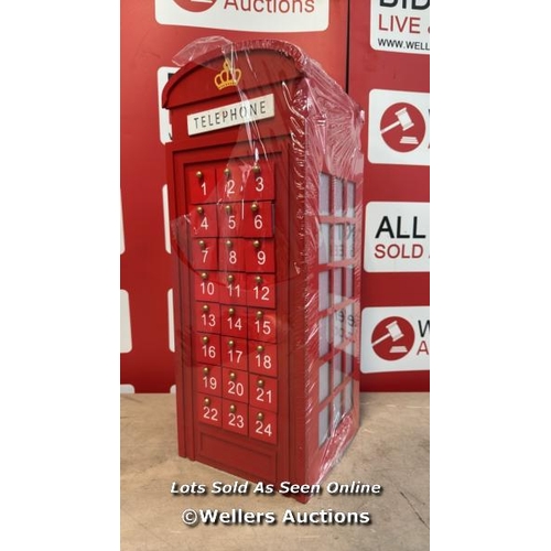 8373 - GISELA GRAHAM LED TELEPHONE BOX ADVENT CALENDAR / APPEARS NEW / RRP: 79 / G12