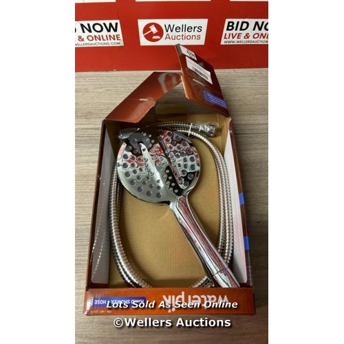 6296 - WATERPIK POWERPULSE SHOWER HEAD AND HOSE       / MINIMAL SIGNS OF USE / SEE IMAGES / E19