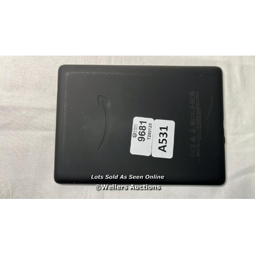 9681 - AMAZON KINDLE/ MODEL M2L4EK/ BLACK