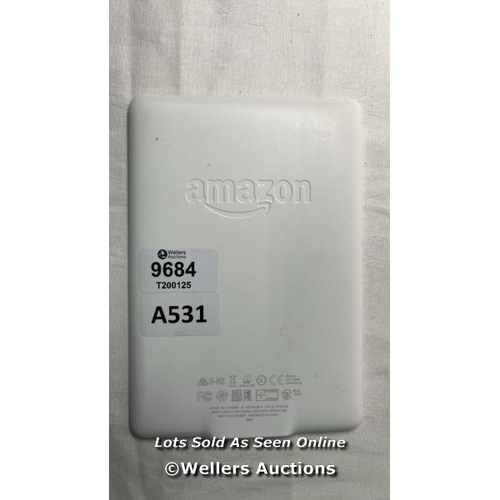 9684 - AMAZON KINDLE/ MODEL DP75SD1/ WHITE