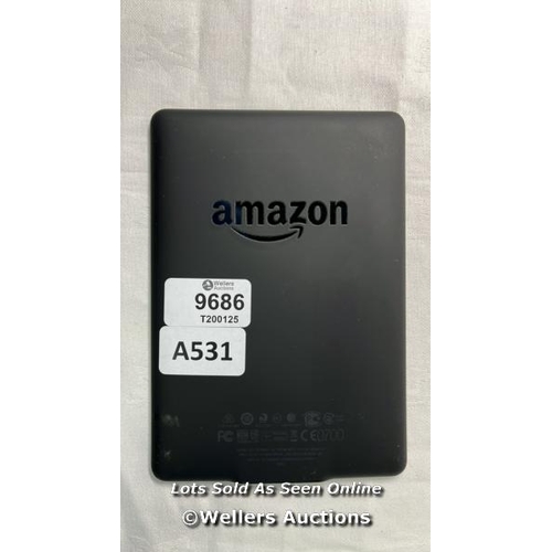 9686 - AMAZON KINDLE/ MODEL DP75SD1/ BLACK