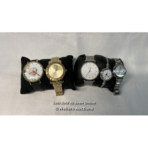 9724 - WATCH X5 INC. G&B TIME, GENEVE, CITIZEN, QUARTZ, CLUSE